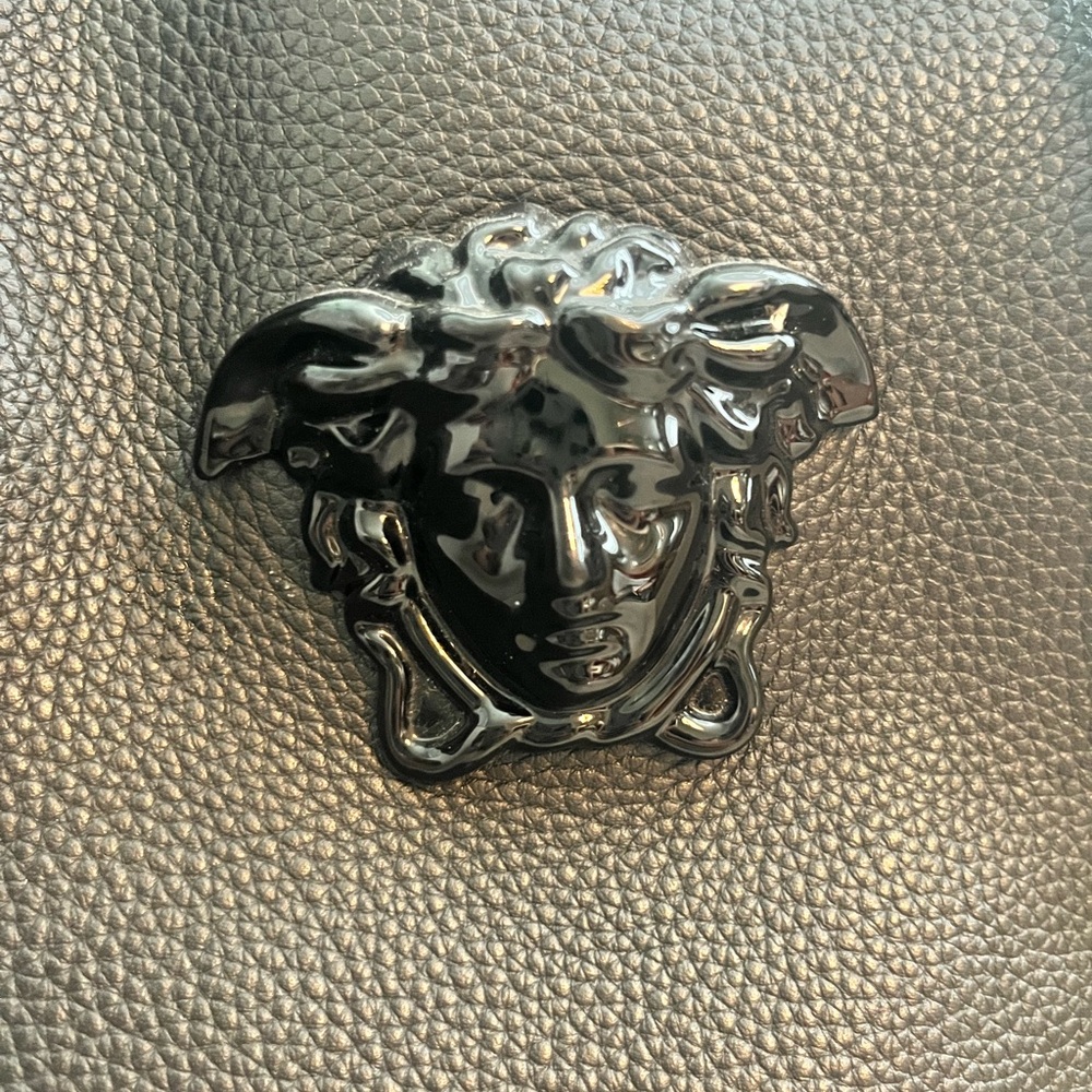 Versace Black Leather Tote Bag - Picture 2 of 8